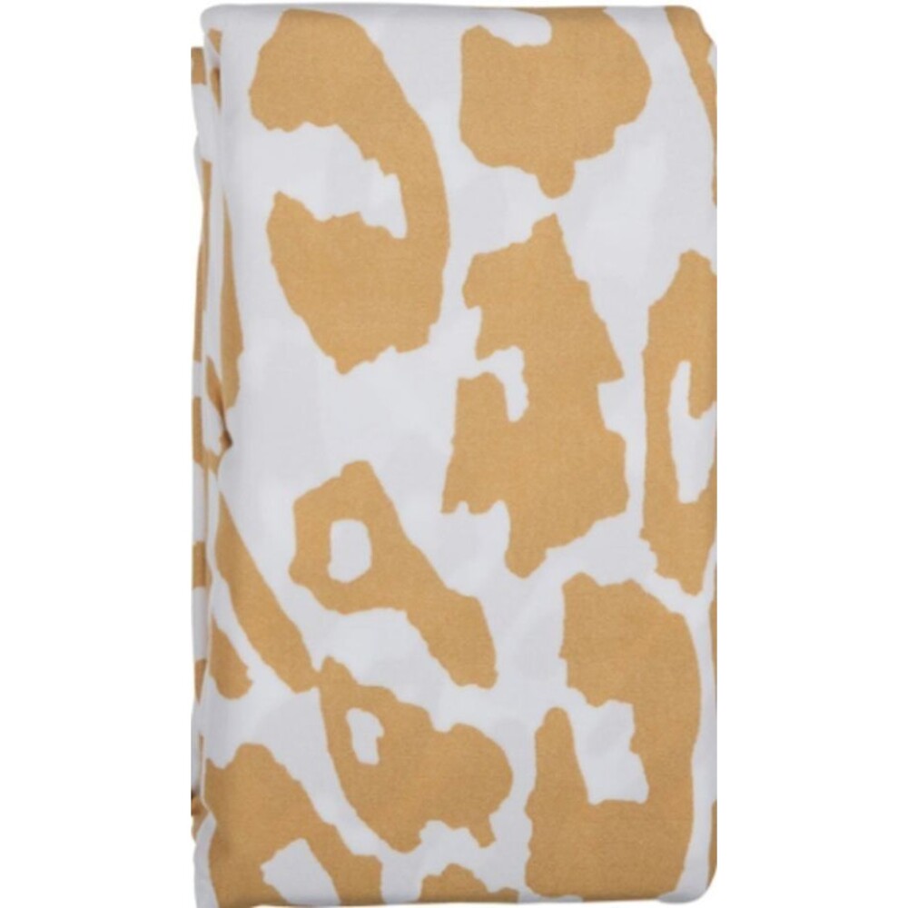 Printed Microfiber Fabric Shower Curtain (70"x72") TAN/BROWN SPOTS, Comfort Bay